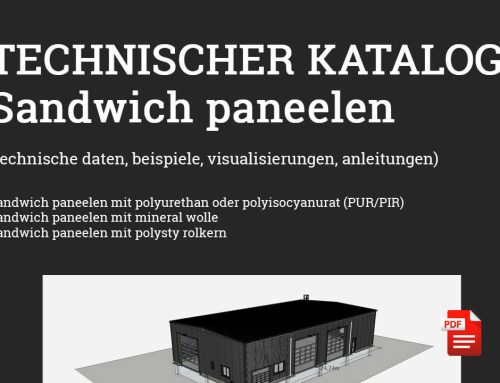 Sehr hochwertiger technischer katalog für sandwich paneele